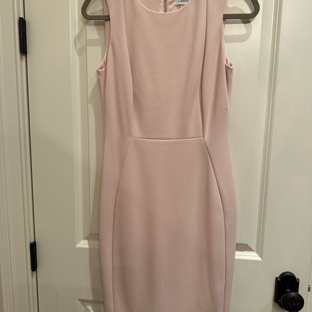 Calvin Klein Light Pink Sheath Dress